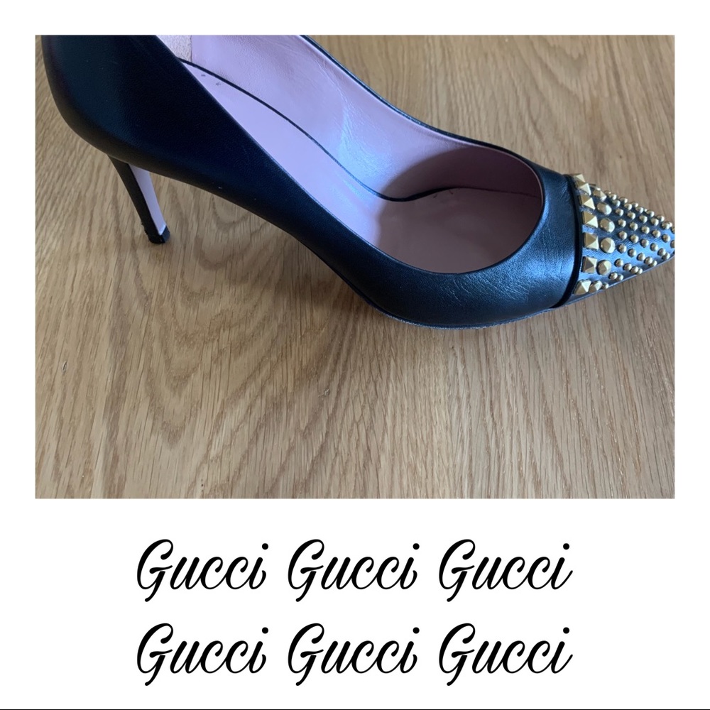 Authentic Gucci Malaga Kid Nero Pumps 38 - Picture 7 of 10